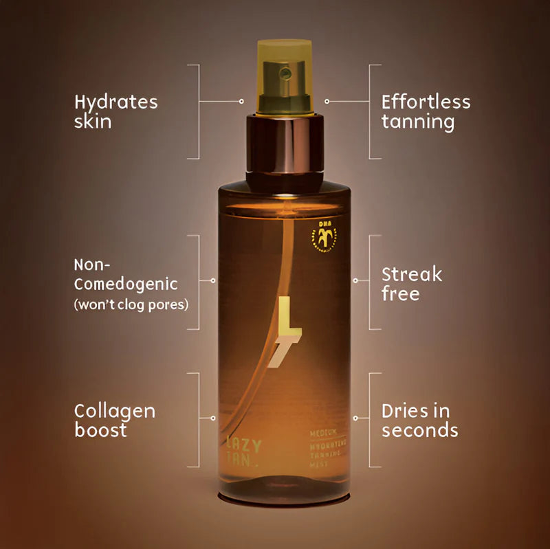 Self Tanning Mist for Body, Face and Hands - Dermatologically Tested